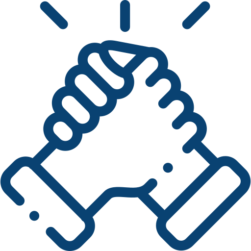 hands clasping icon